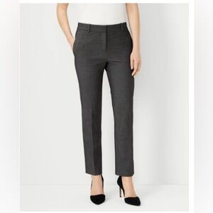 EUC Ann Taylor The Ankle Pant/Devin Fit/Charcoal/sz 8